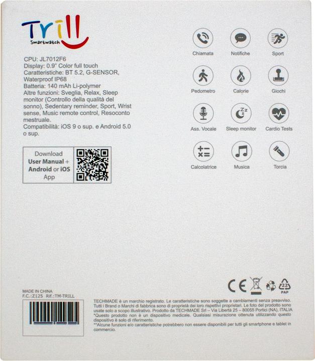 Actual product image Techmade Kids Smartwatch Trill