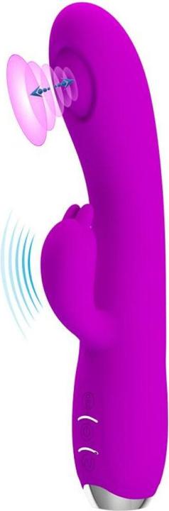 Actual product image Pretty Love Regina Vibe and Wave Functions USB Silicone Purple