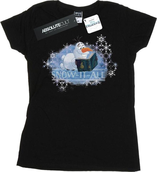 Actual product image Disney Womens/Ladies Frozen 2 Olaf Snow It All Cotton T-Shirt (XL)