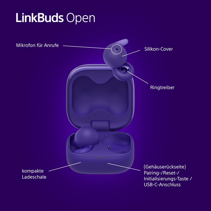 Actual product image Sony LinkBuds Open (No noise cancelling, 8 h, Wireless)
