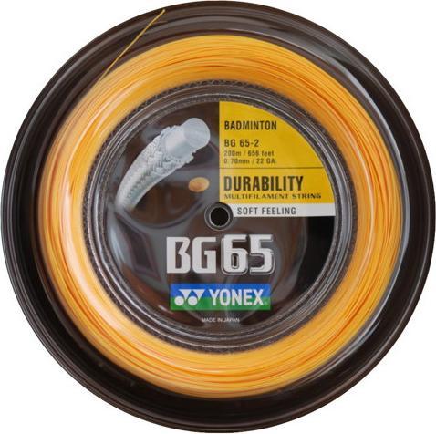 Actual product image Yonex BG-65 / 200m roll, black, 0.70mm