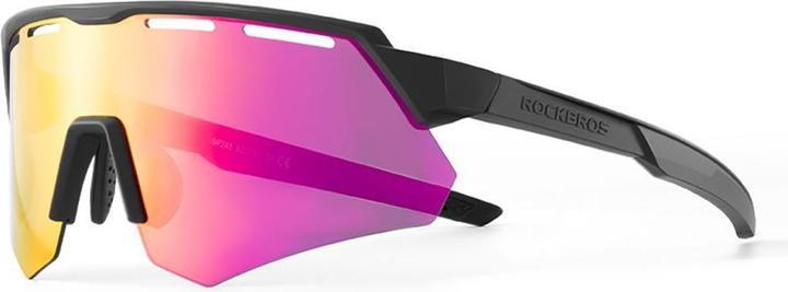Produktbild Rockbros Polarized Cycling Glasses with UV Protection and Corrective Insert - Purple (Grau, Grau)