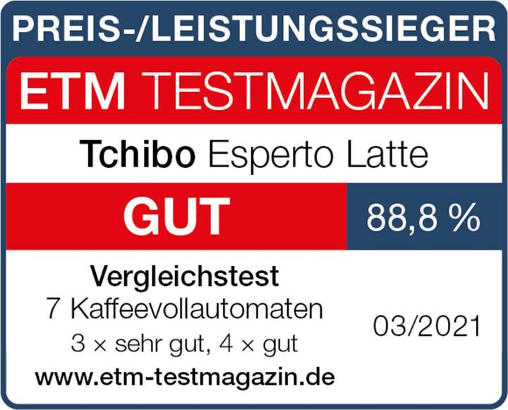 Actual product image Tchibo Esperto Latte fully automatic coffee machine