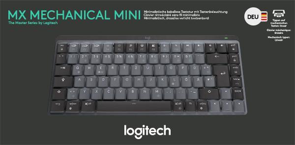 Produktbild Logitech MX Mechanical Mini (DE, Kabellos)