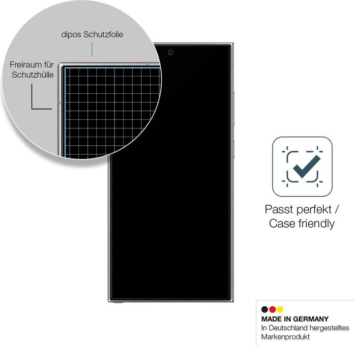 Immagine prodotto Dipos Pellicola Protettiva Anti-Shock (2 Pezzo/i, Samsung Galaxy S24 Ultra)
