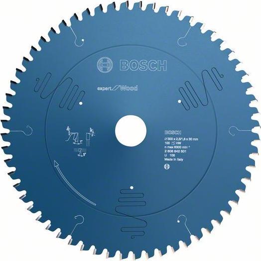 Produktbild Bosch Professional Zubehör Kreissägeblatt Expert for Wood, 254 x 30 x 2,6 mm, 80