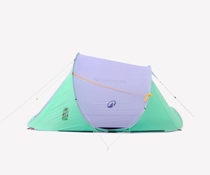 Actual product image Quechua Instant 3-person camping tent, 2 Seconds Limited Edition, Summer (Pitching tent, 3.56 kg, 3 persons)