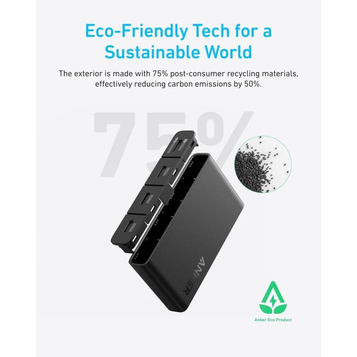 Produktbild Anker 4-in-1 hub 10Gbps USB-C Black (USB-C, 4 Ports)