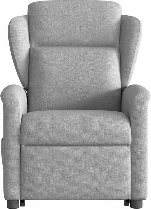 Actual product image VidaXL Massage chair with stand-up aid electric cloud grey fabric
