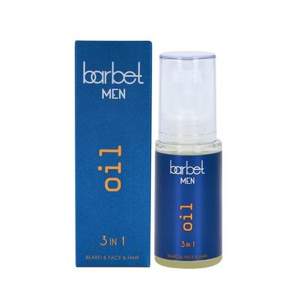 Stapiz Barbet Men 3-In-1 Oil For Beard, Hair And Face - 30ml (30 ml)