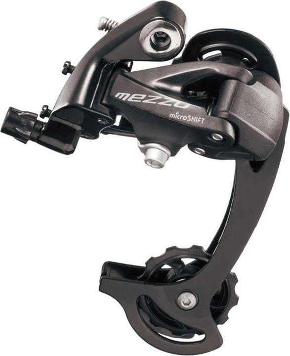 Actual product image Micro Shift microSHIFT | Mezzo M36 rear derailleur | 8 and 9 gears | Long cage | black (8-speed, 9-speed)