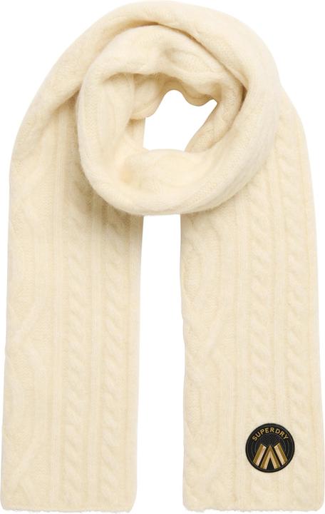 Actual product image Superdry 's knitted scarf cable luxe