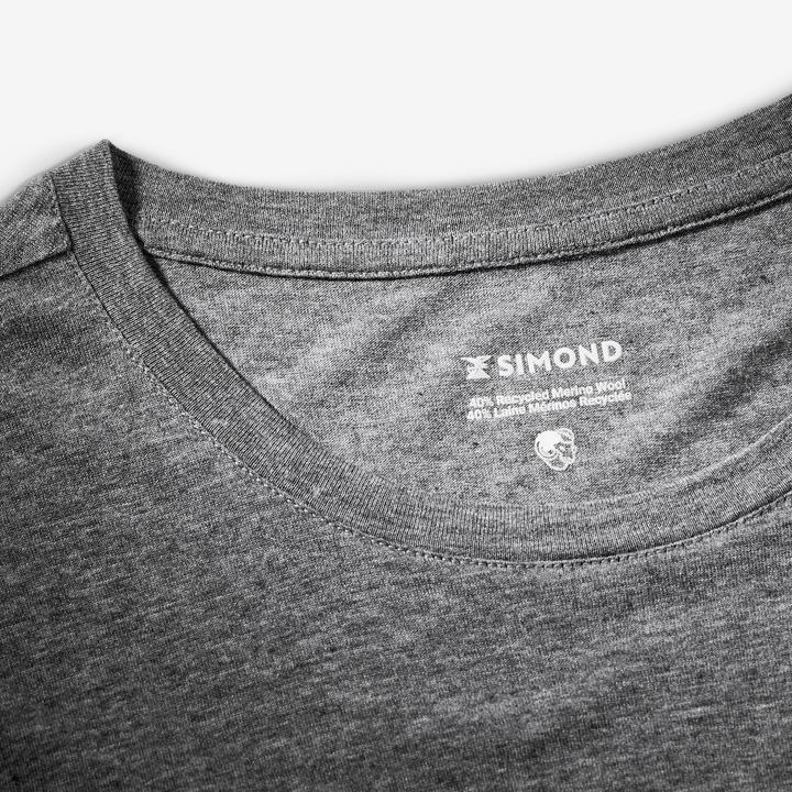 Actual product image Simond Merinoshirt Herren kurzarm Lyocell - Merino Fresh grau (XL)