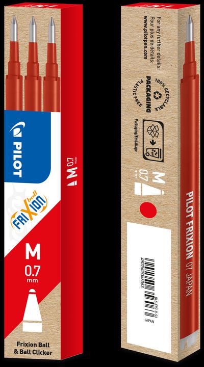 Actual product image Pilot FriXion Refill Set à 3 (Refill, Red, 0.35 mm)