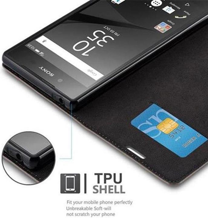 Actual product image Cadorabo Book Invisible Magnet Cover (Sony Xperia Z5)