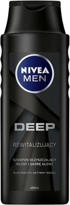 NIVEA Men Deep Revitalizing Hair Shampoo 400Ml (400 ml, Flüssiges Shampoo)