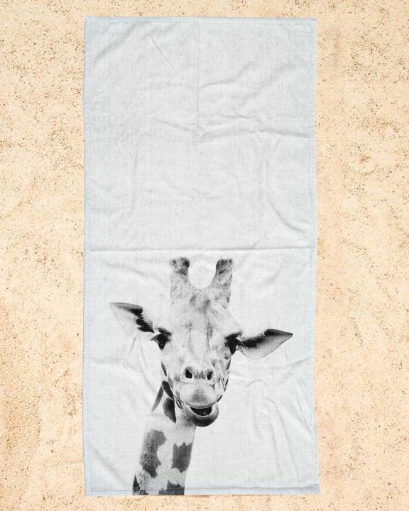 Produktbild Juniqe Giraffe-Schwarz-Weiss-Fotografie (90 x 180 cm)