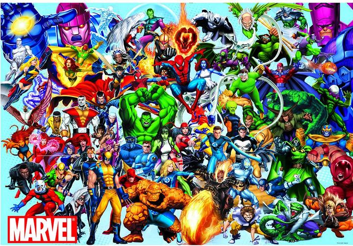 Actual product image Educa Collage of Marvel Heroes (1000 pieces)