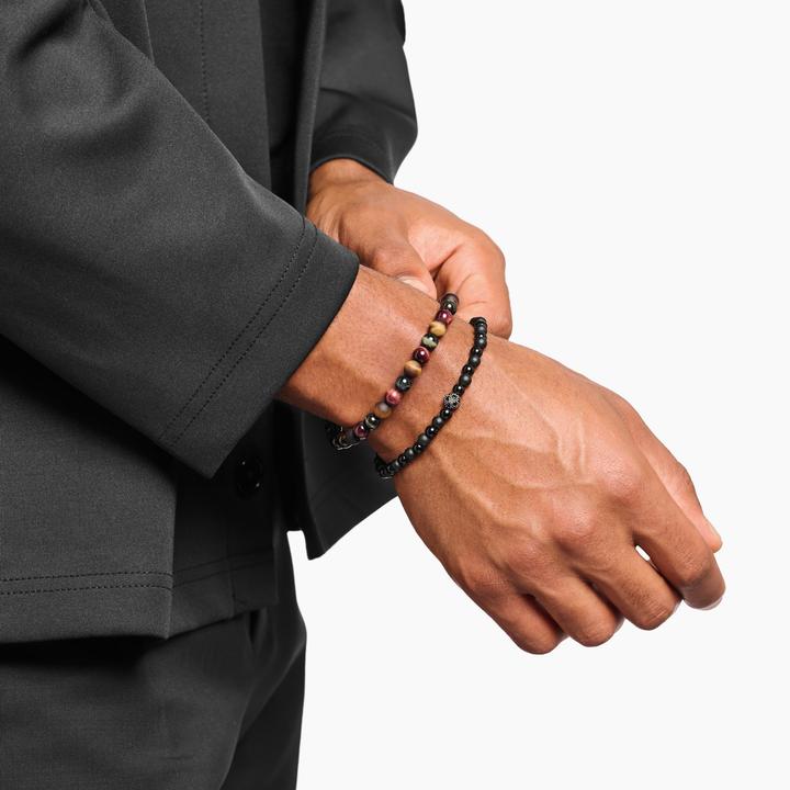 Produktbild Thomas Sabo Talisman Armband positive Energie Obsidian (19 cm, 925er Silber)