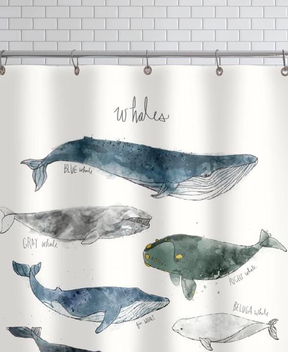 Produktbild Juniqe Wale-Illustration (150 x 200 cm)