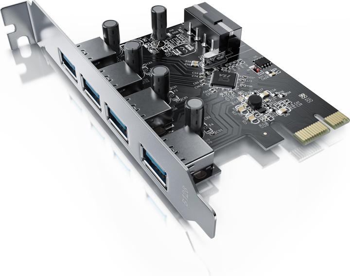 Produktbild CSL 4 Port USB 3.0 PCI Express Controllerkarte, 4 Schnittstellen, USB Hub