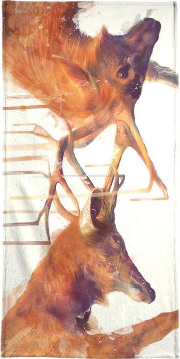 Actual product image Juniqe Strong Deer Illustration (40 x 80 cm)