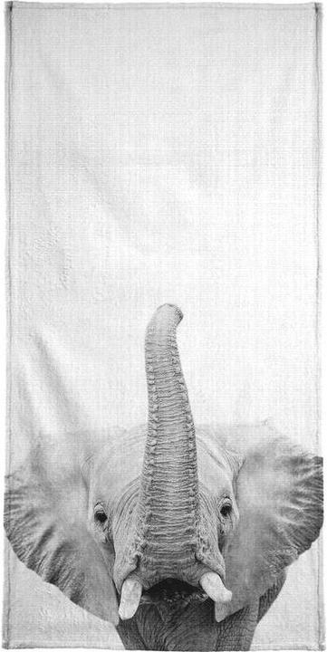 Image du produit Juniqe Eléphant - Photo en noir et blanc (70 x 140 cm)