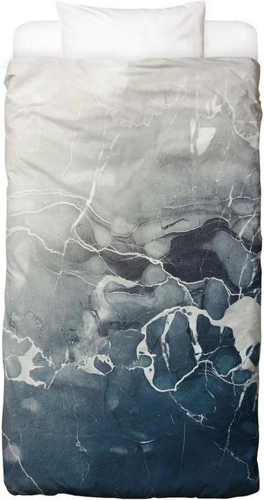 Immagine prodotto Juniqe Marmo marino blu - astratto e geometrico (Set di biancheria da letto, 160 x 240 cm, 50 x 60 cm)