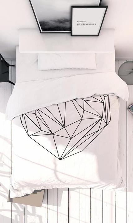 Actual product image Juniqe Heart Graphic - Hearts (Bedding set, 150 x 200 cm, 50 x 70 cm)