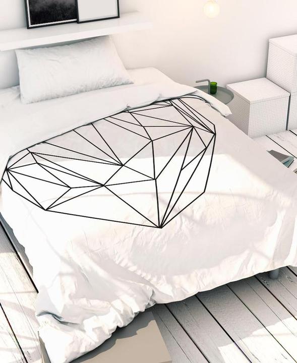 Actual product image Juniqe Heart Graphic - Hearts (Bedding set, 150 x 200 cm, 50 x 70 cm)