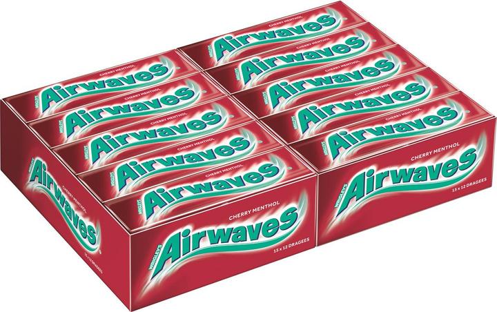 Actual product image Airwaves Cherry Menthol (30 pcs., 420 g)