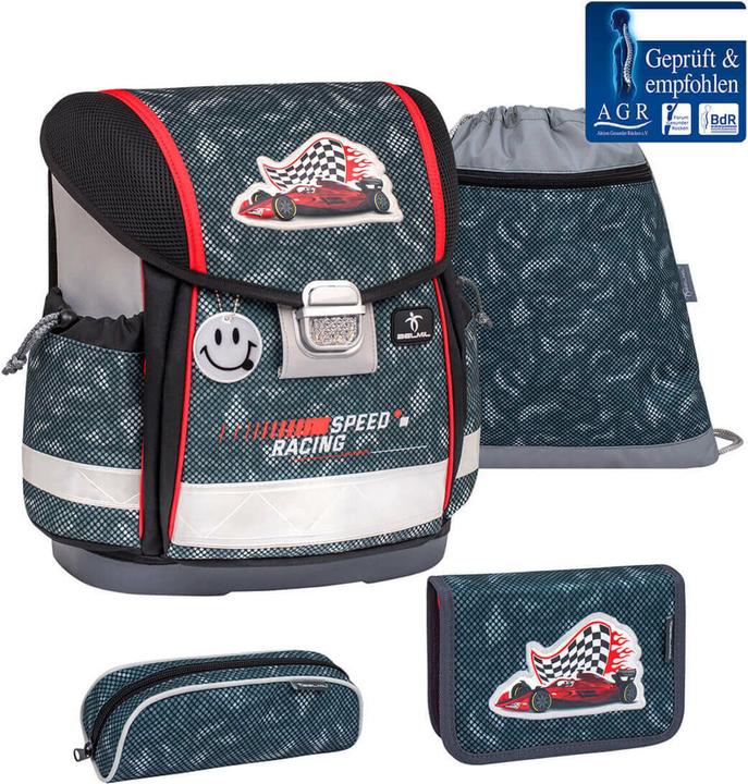 Produktbild Belmil CLASSY Schulrucksack 4-teiliges-Set Red Dots (19 l)