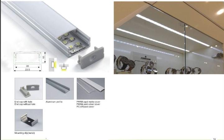 Produktbild Synergy 21 LED UProfil 200cm ALU014 schwarz black