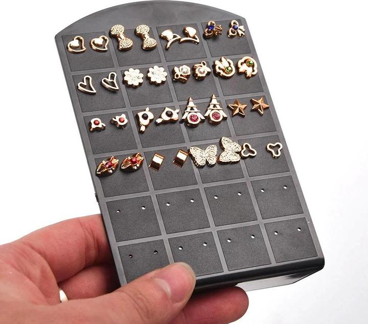 Actual product image JTI Display for earrings - Jewellery stand - Black