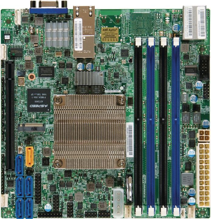 Produktbild Supermicro X10SDV-4C-TLN2F: Mini-ITX, 4-c (BGA 1667, Mini-ITX)