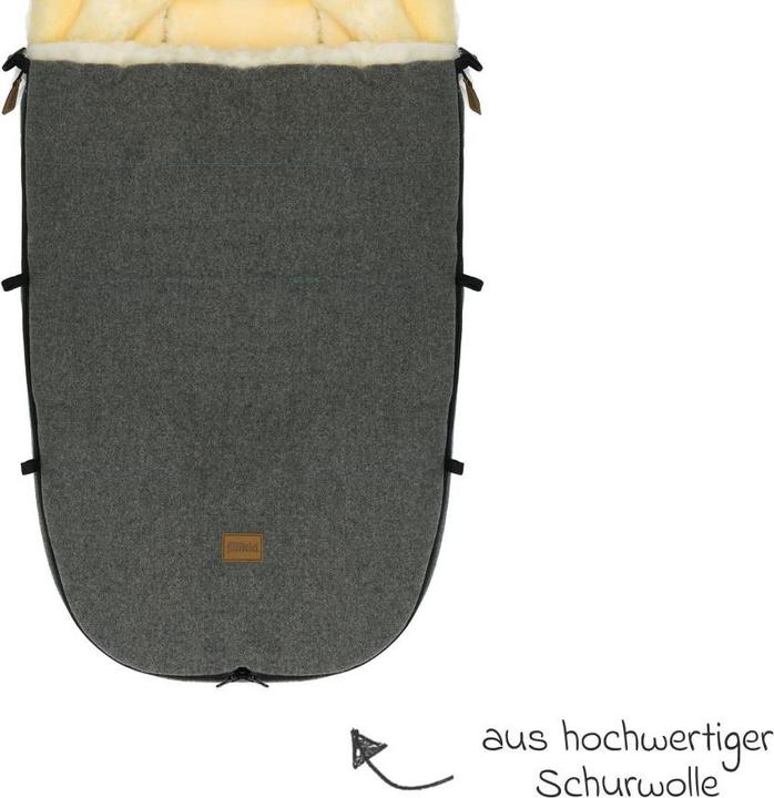 Immagine prodotto Fillikid Fusssäcke für Kinderwagen & Buggys Lammwoll-Fusssack Makalu Wool für Buggy, Sport-