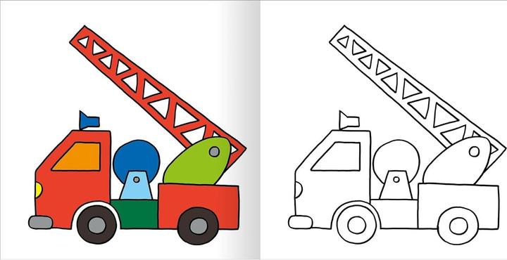 Actual product image My first thick coloring book