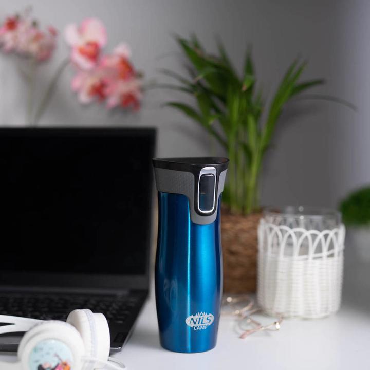 Actual product image Nils NCC03 Blue THERMAL CUP CAMP (0.42 l)
