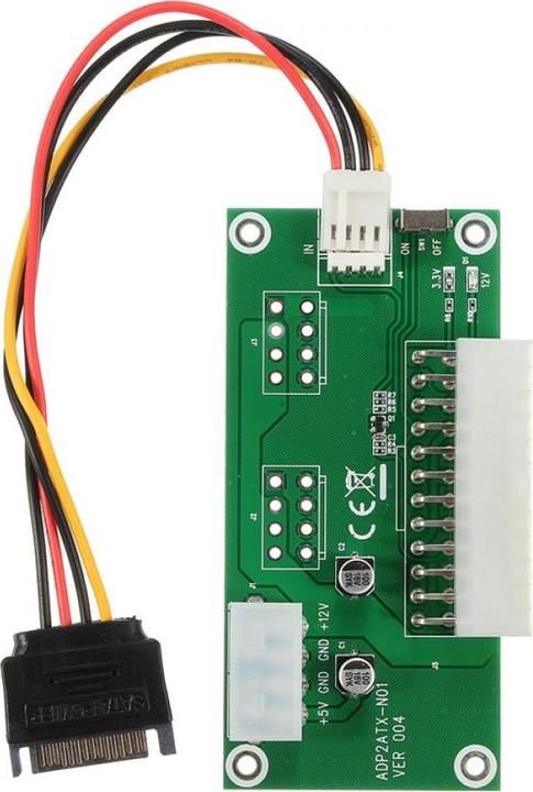 Immagine prodotto PowerGuard Scheda di avvio dell'adattatore di alimentazione doppia ATX a 24 pin con cavo SATA