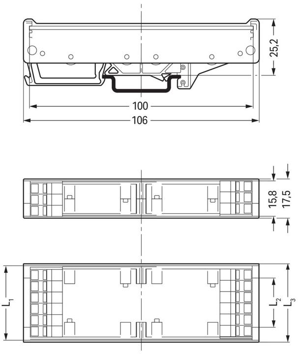 Produktbild Wago 288-620 Stangenprofil Grau 1 St. (Relaissockel)