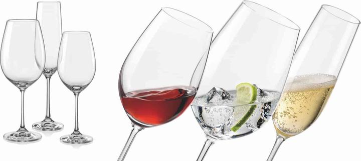 Bohemia Cristal Set di bicchieri da vino Viola (109 cl, 1 Occhiali, Bicchieri da vino bianco, Bicchieri da vino rosso)