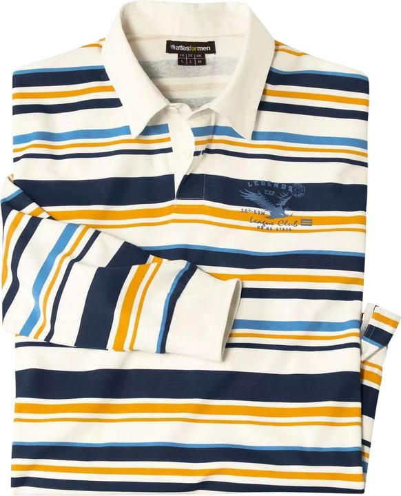Immagine prodotto Atlas For Men Camicia da Rugby A Strisce Uomo (L)