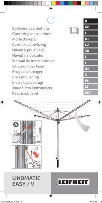 Actual product image Leifheit Linomatic 400 Easy 40 m rotary dryer (40 m)