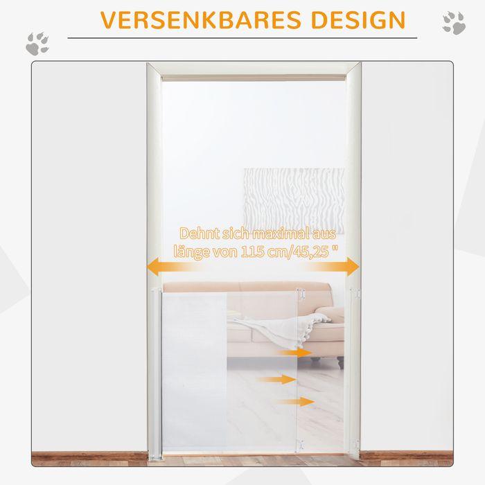 Image du produit Swisshandel24 Barrière de sécurité pour escaliers extensible Barrière de sécurité pour portes Barrière de (5.50 cm)
