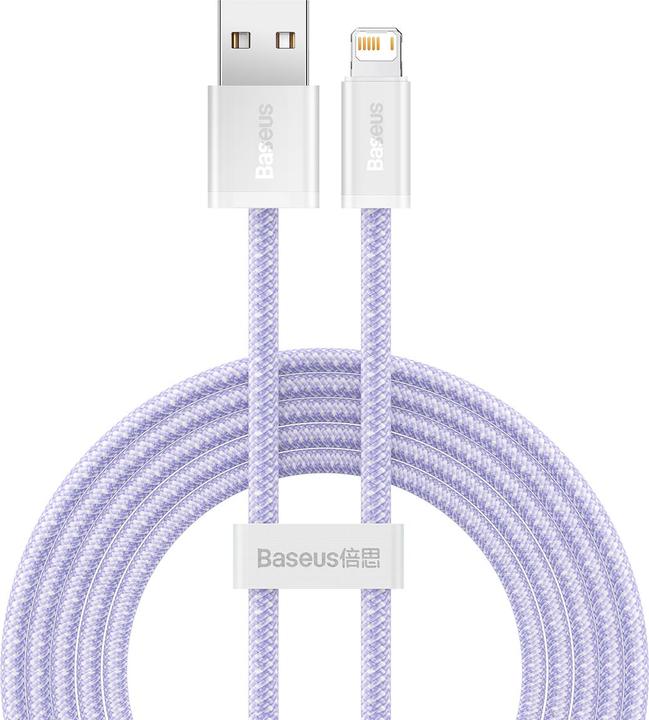 Baseus USB cable for Lightning Dynamic 2 Series, 2.4A, 2m (purple) (2 m, USB 2.0)