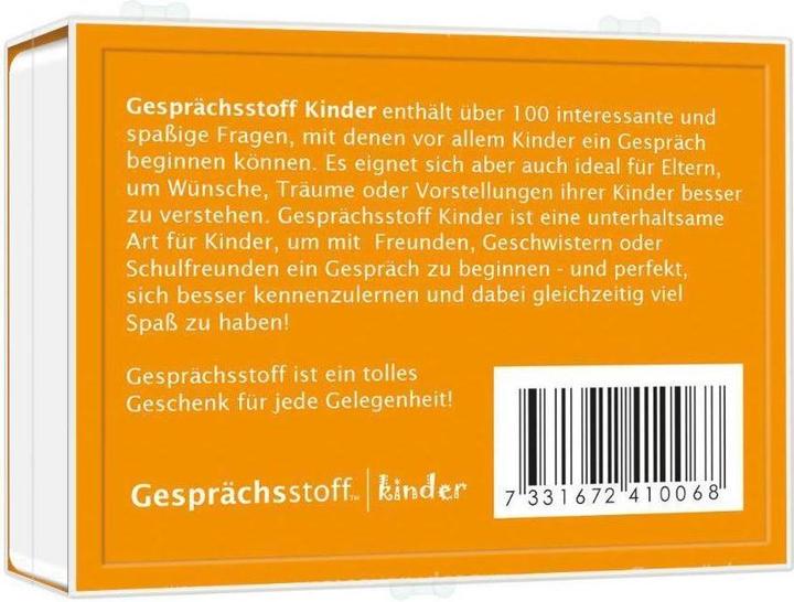 Actual product image Topic of conversation: Children (German)