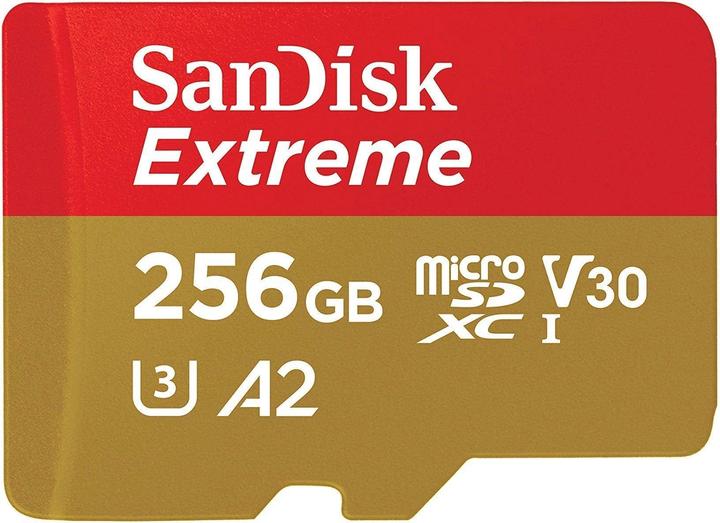 SanDisk Extreme microSD A2 (256 GB, microSDXC, U3, UHS-I)