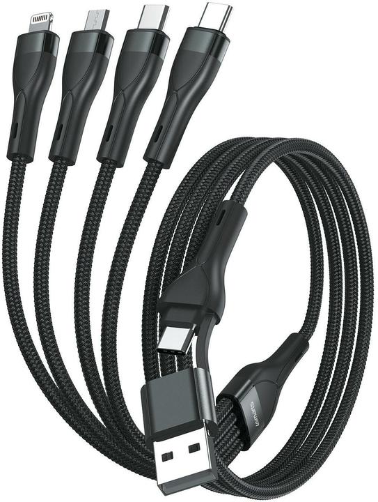 Actual product image 4smarts Multi charging cable 4in2 (1.20 m, USB 2.0)