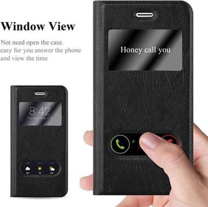 Actual product image Cadorabo Book with View double window cover (Apple iPhone 7, Apple iPhone SE (2nd Gen))