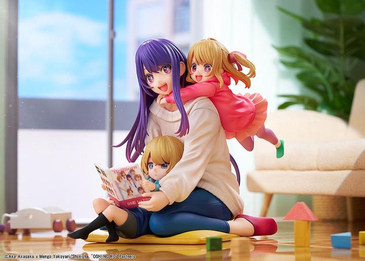 Actual product image Kadokawa Oshi no Ko PVC Statue 1/8 Ai, Aqua & Ruby Mother and Children 10 cm